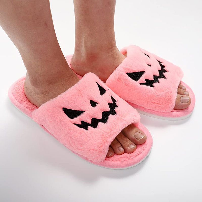 Jack-o'-lantern slippers color options
