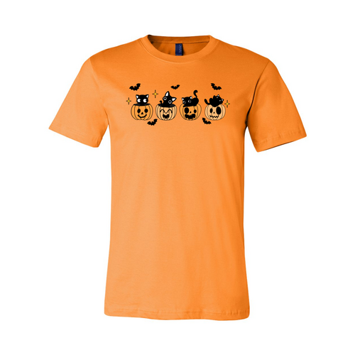 Black Cats & Pumpkins Halloween T-Shirt, view 3