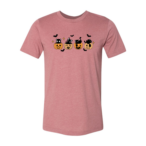 Black Cats & Pumpkins Halloween T-Shirt