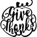 Give Thanks Pumpkin - Metal Wall Art