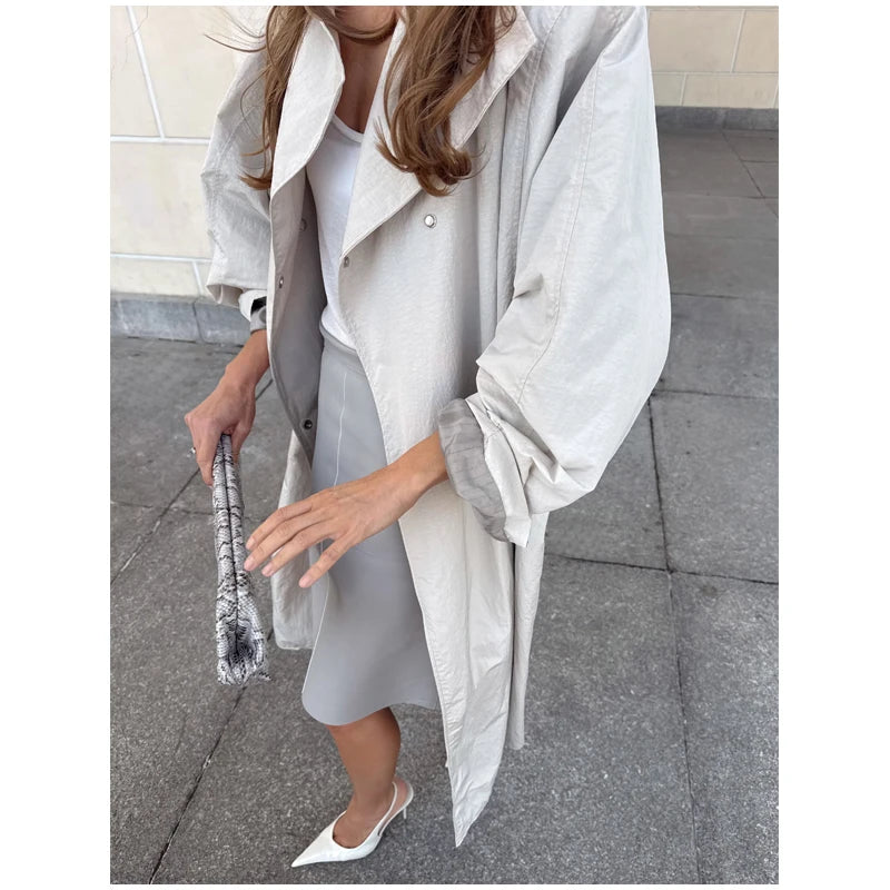 The Oversized Stand-Collar Trench