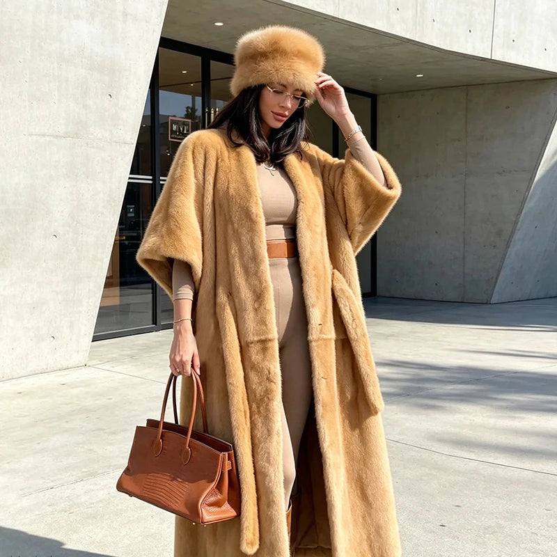 The Cruelty-Free Fur Shawl Maxi Coat