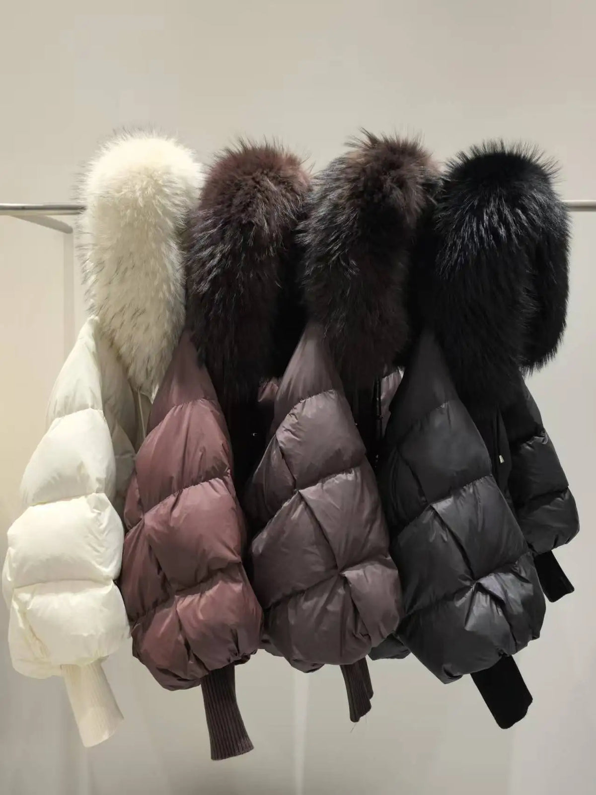 The Down Puffer with Natural Fur Collar