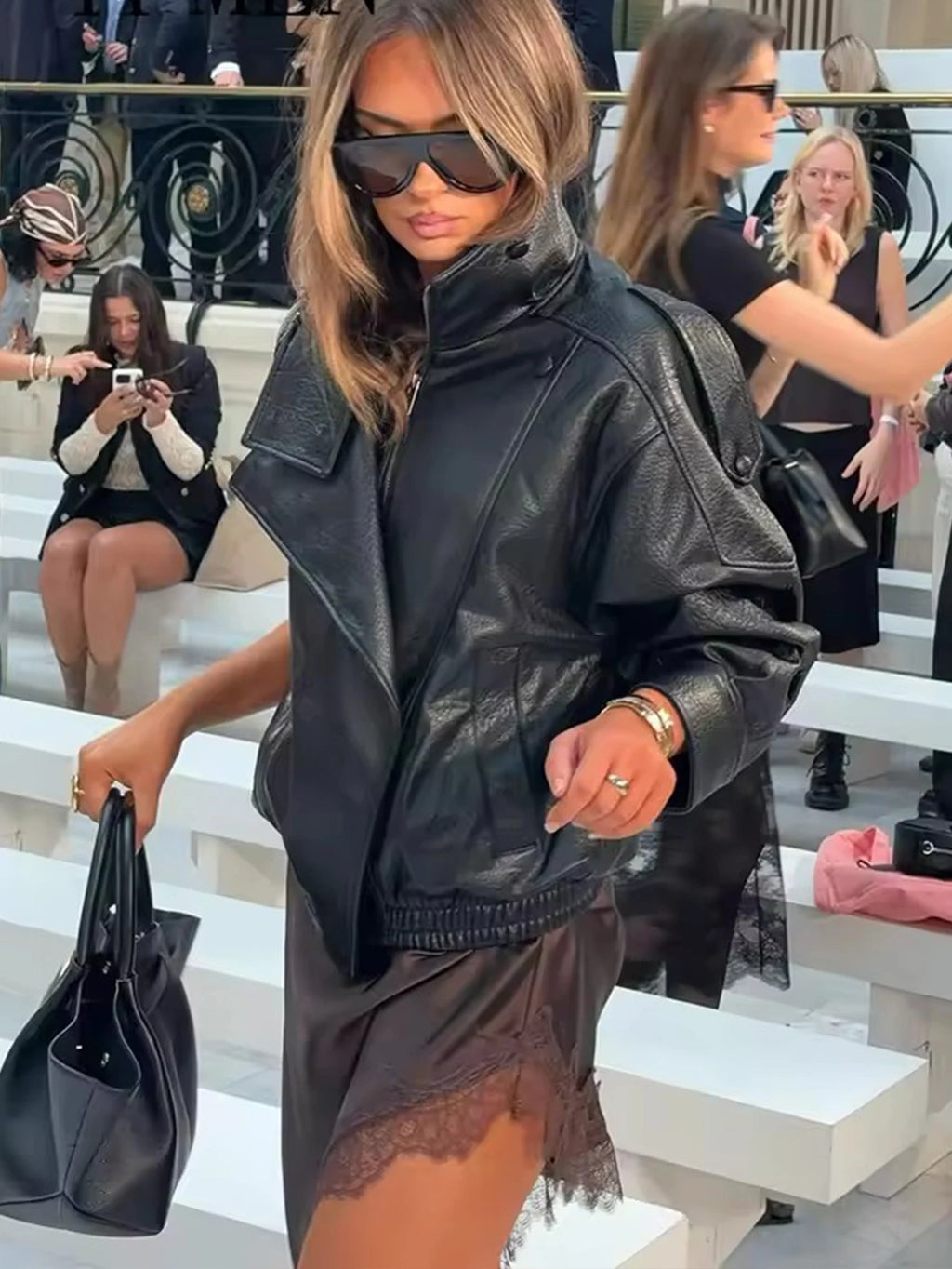 The Oversized Cruelty-Free Leather Jacket