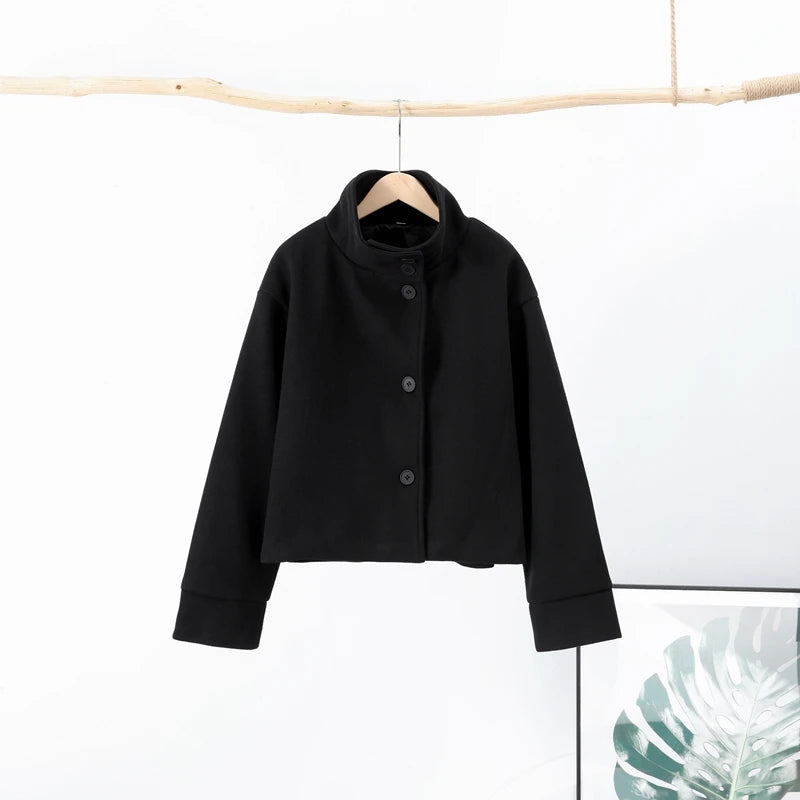 The Stand-Collar Boxy Jacket