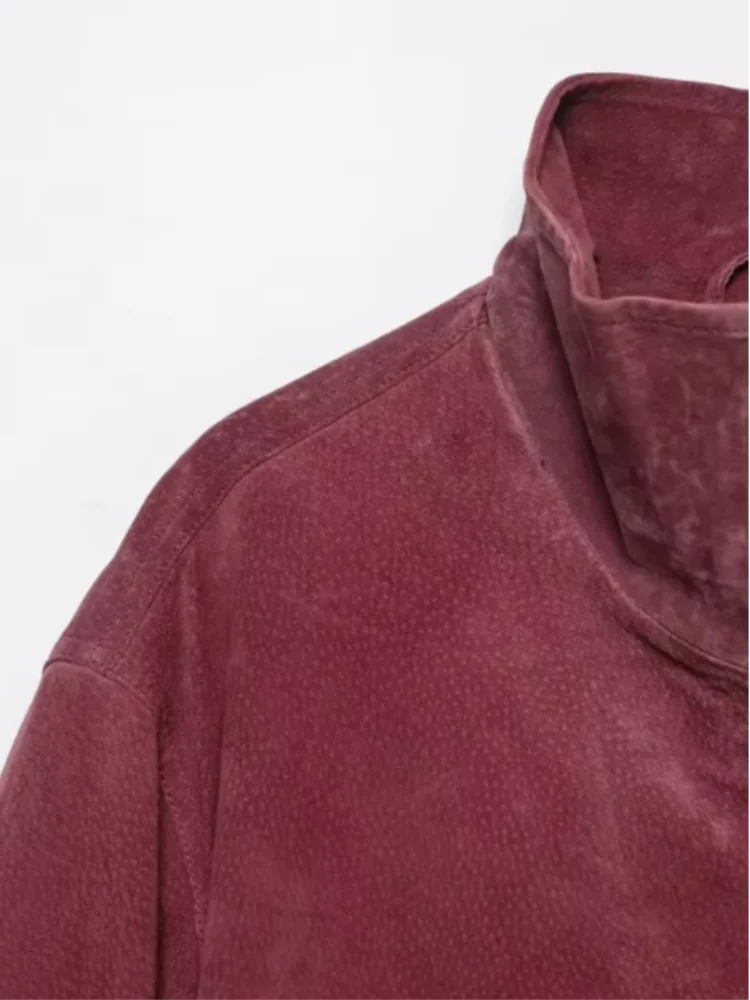 The Wine Stand-Collar Pilot Jacket