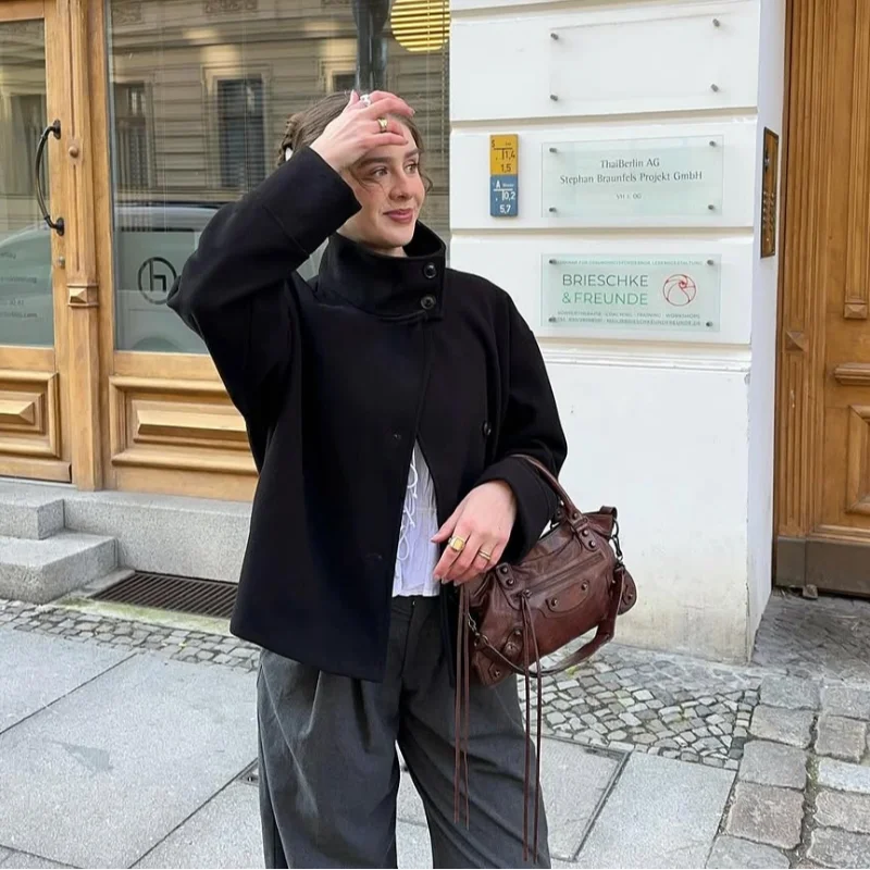 The High-Neck Asymmetric Coat