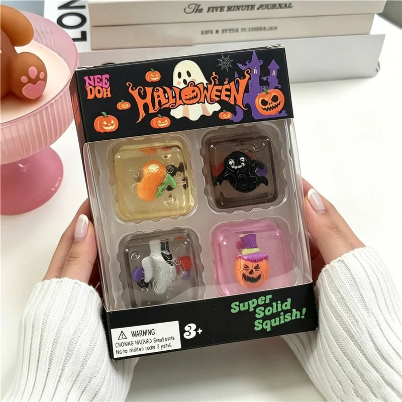 Nee-doh Halloween Squishy Stress Toy 4-Pack