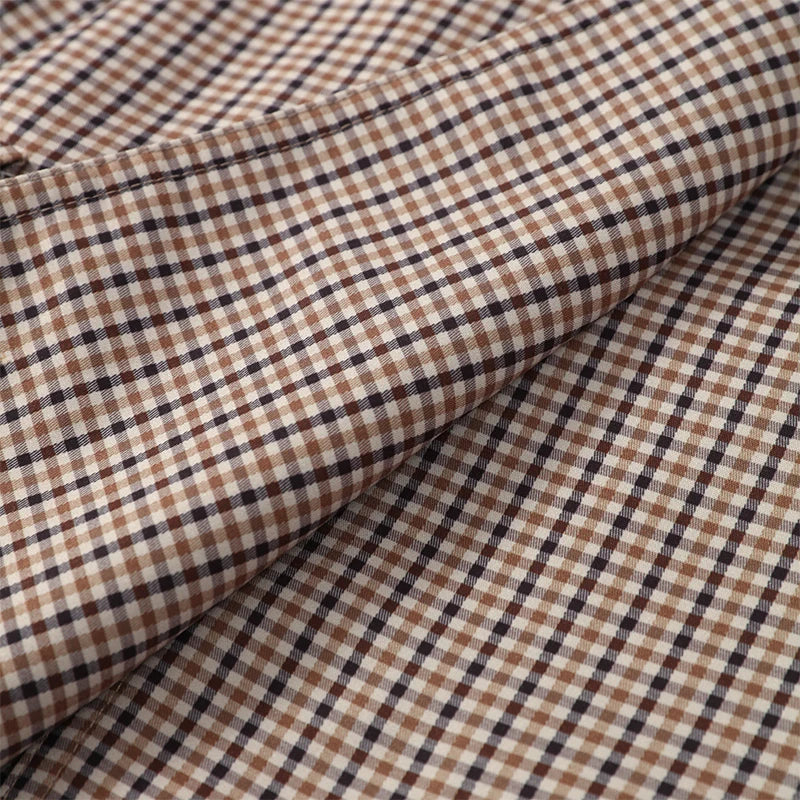 The Plaid Belted Short Trench