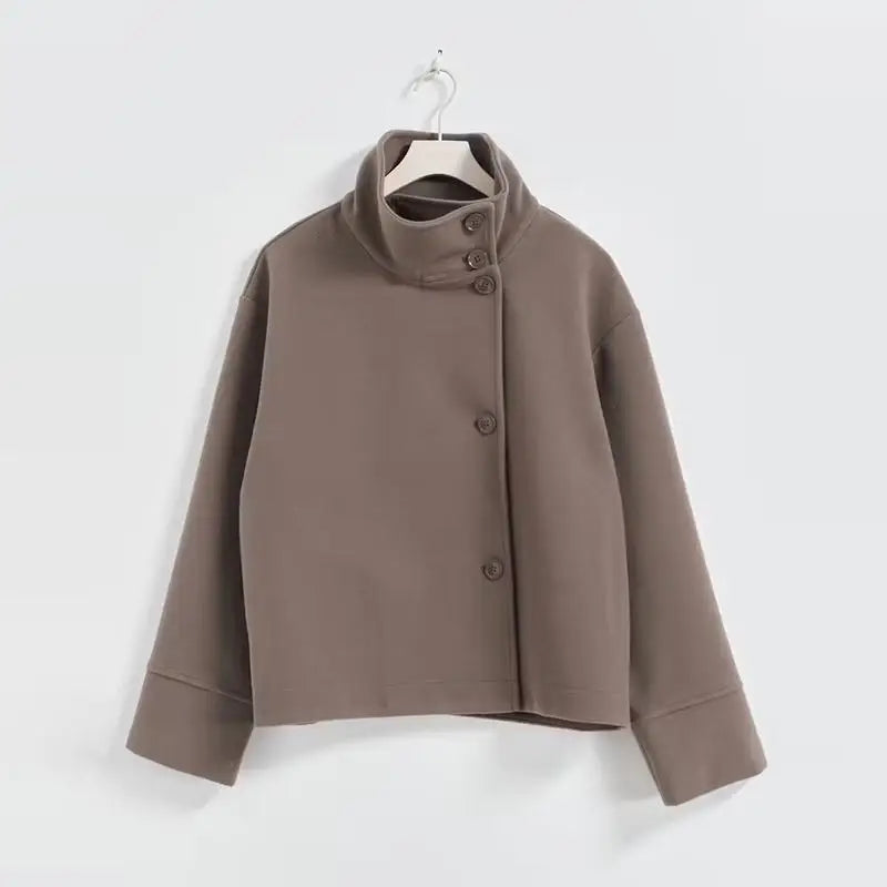 The High-Neck Asymmetric Coat