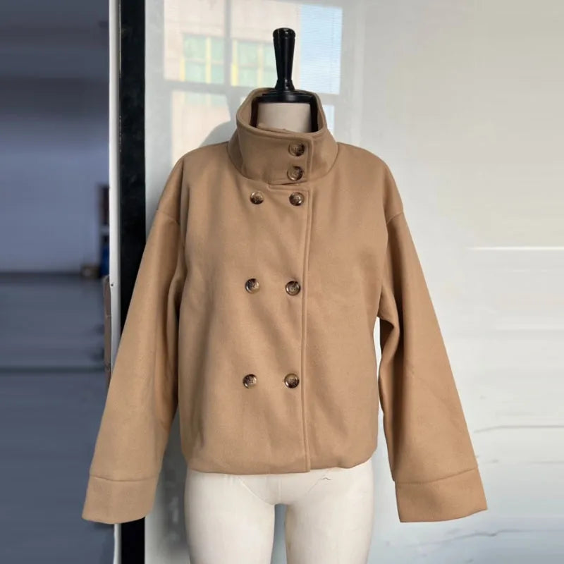 The Stand-Collar Boxy Jacket