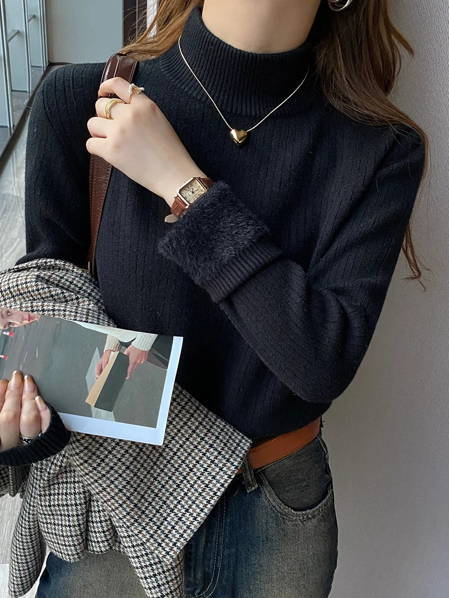 The Lined Knit Turtleneck