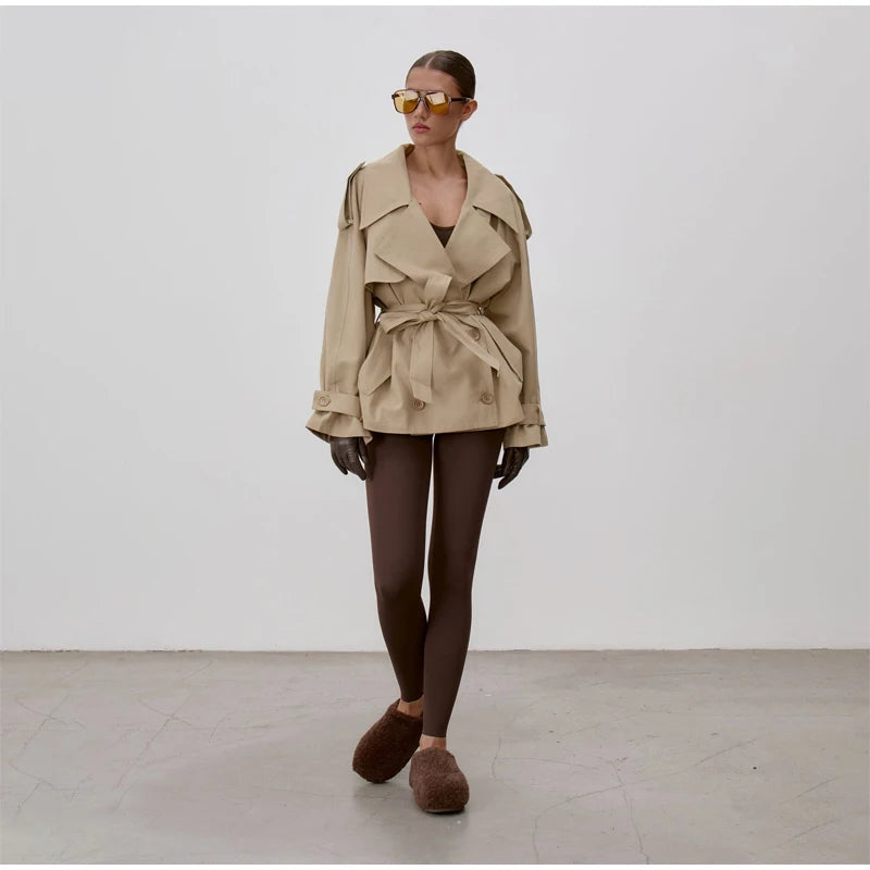 The Lace-Up Long Coat