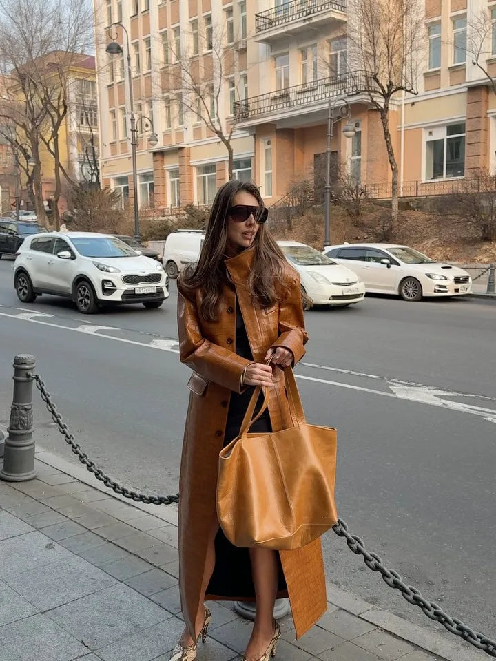 The Croc-Embossed Trench