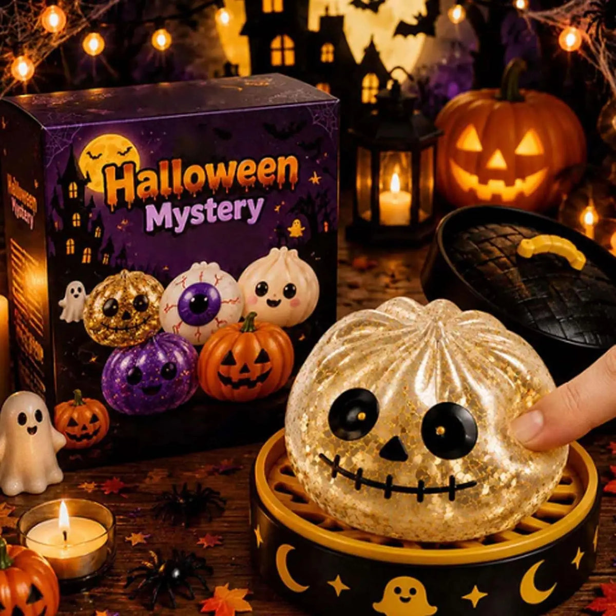 Halloween Dumpling Squishy — Assorted Designs & Sizes