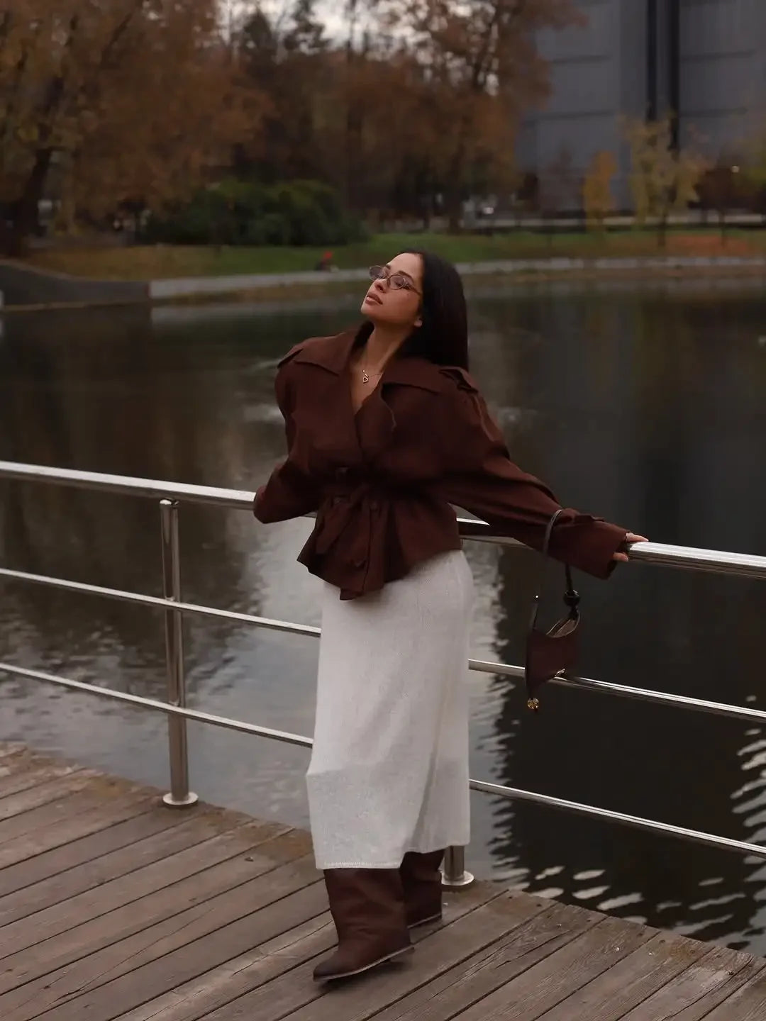 The Cropped Wrap Trench