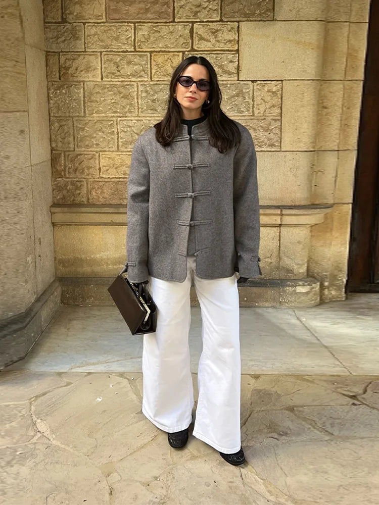 The Frog-Button Mandarin Jacket