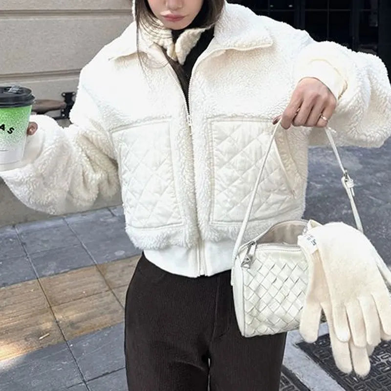 The Cropped Sherpa Zip Jacket