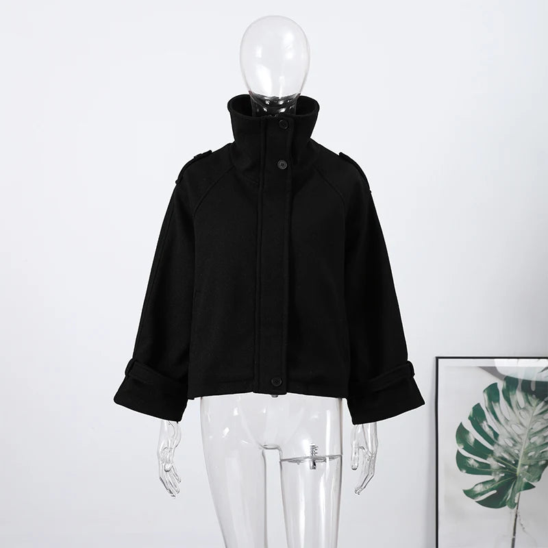 The Stand-Collar Boxy Jacket