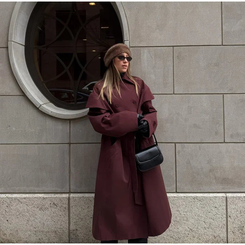 The Cape-Collar Belted Trench