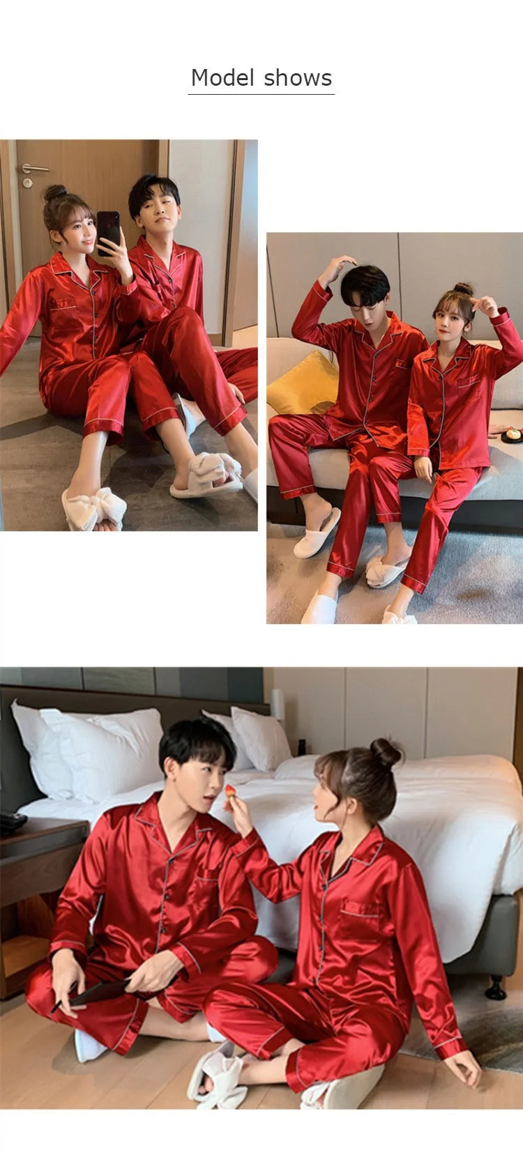 The Classic Satin Button-Down Pajamas