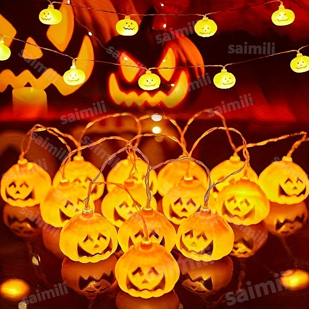 Pumpkin LED String Lantern
