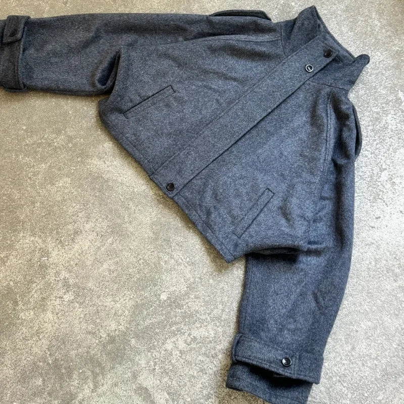 The Stand-Collar Boxy Jacket