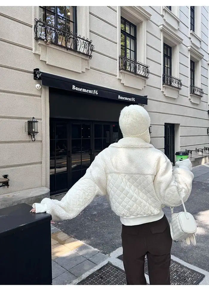 The Cropped Sherpa Zip Jacket