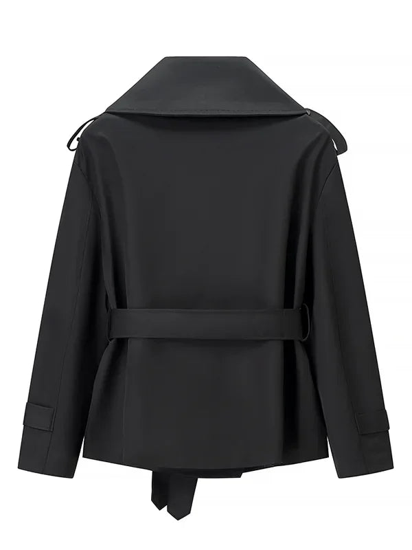 The V-Neck Belted Trench