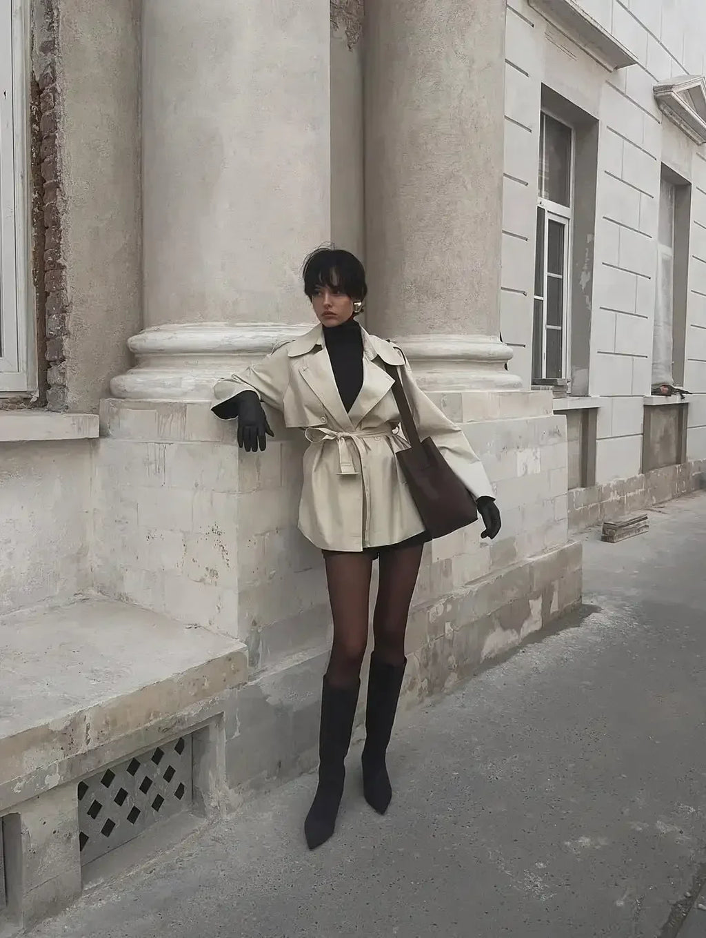 The Belted Short Trench