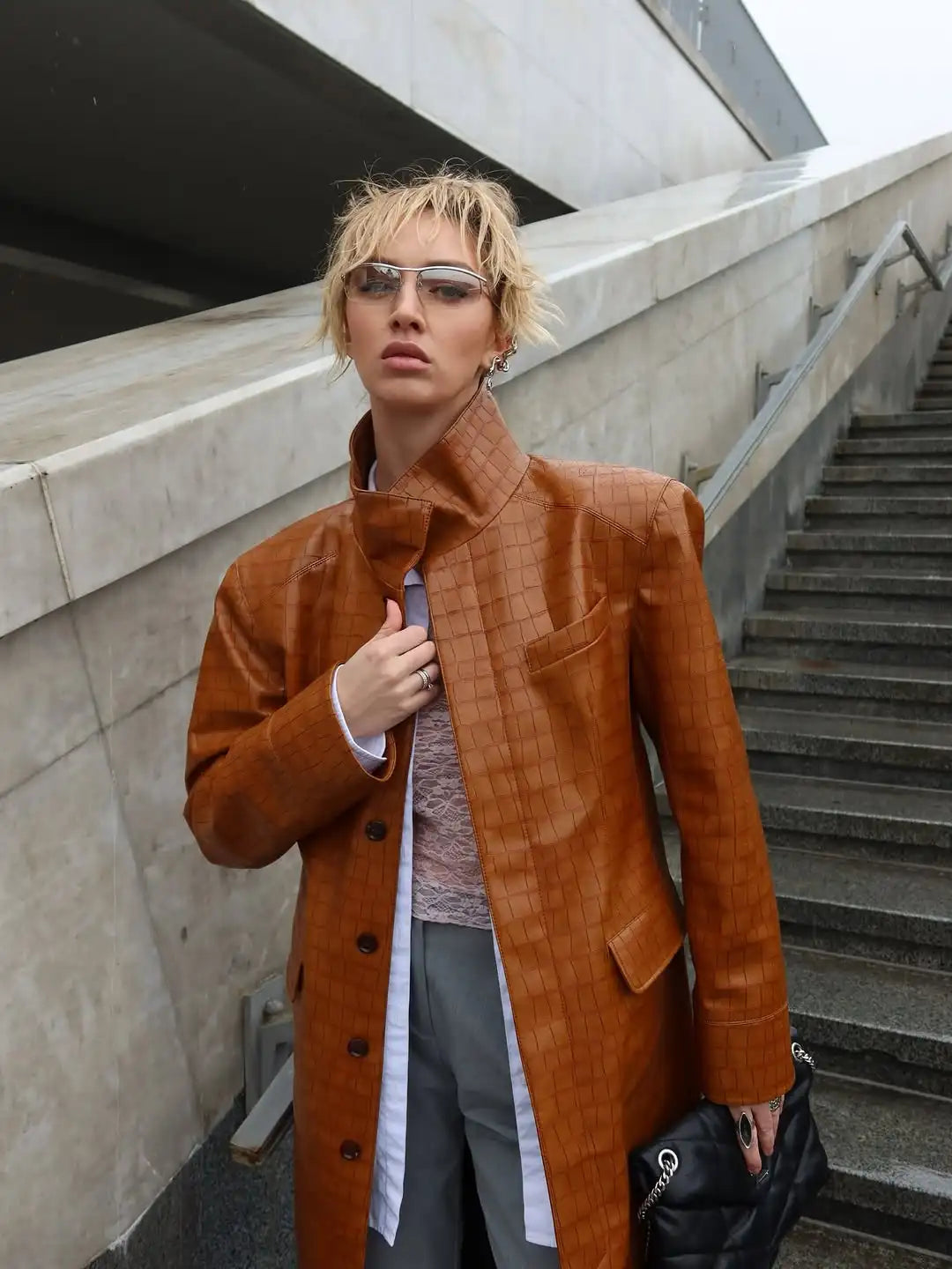 The Croc-Embossed Trench