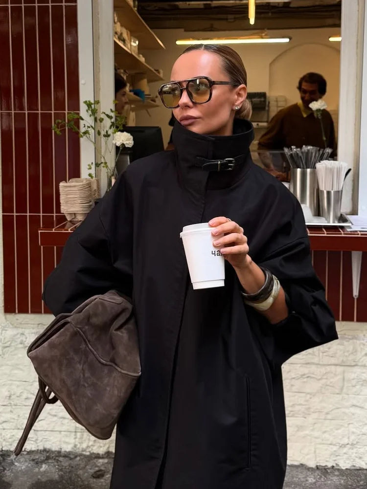 The Long Stand-Collar Trench