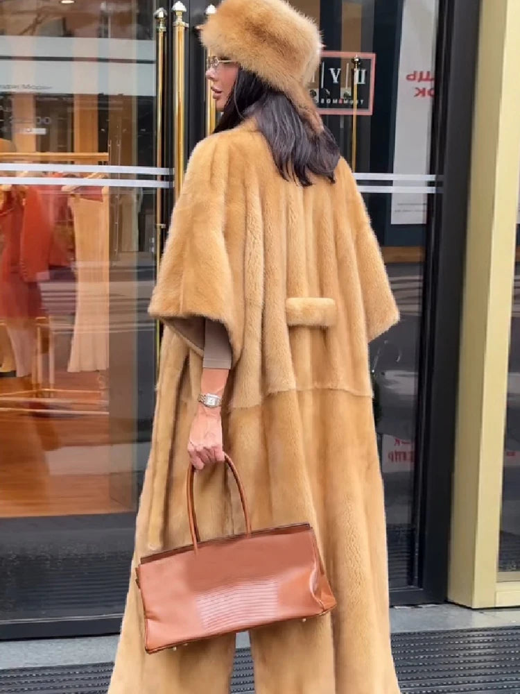 The Cruelty-Free Fur Shawl Maxi Coat