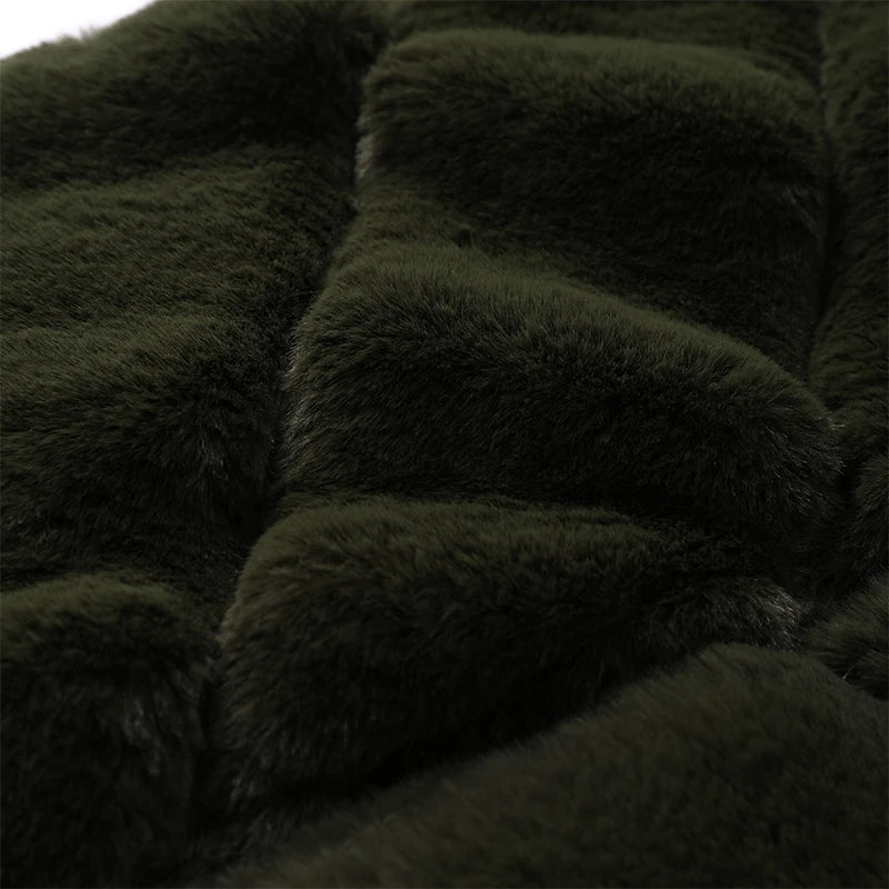 The Cruelty-Free Fur Panel Zip Jacket