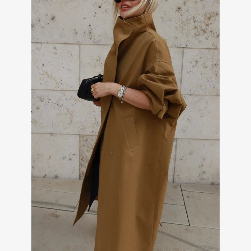 The Oversized Stand-Collar Trench