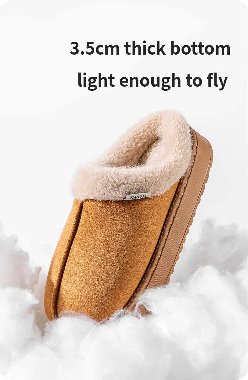 The Faux-Suede Platform Slipper