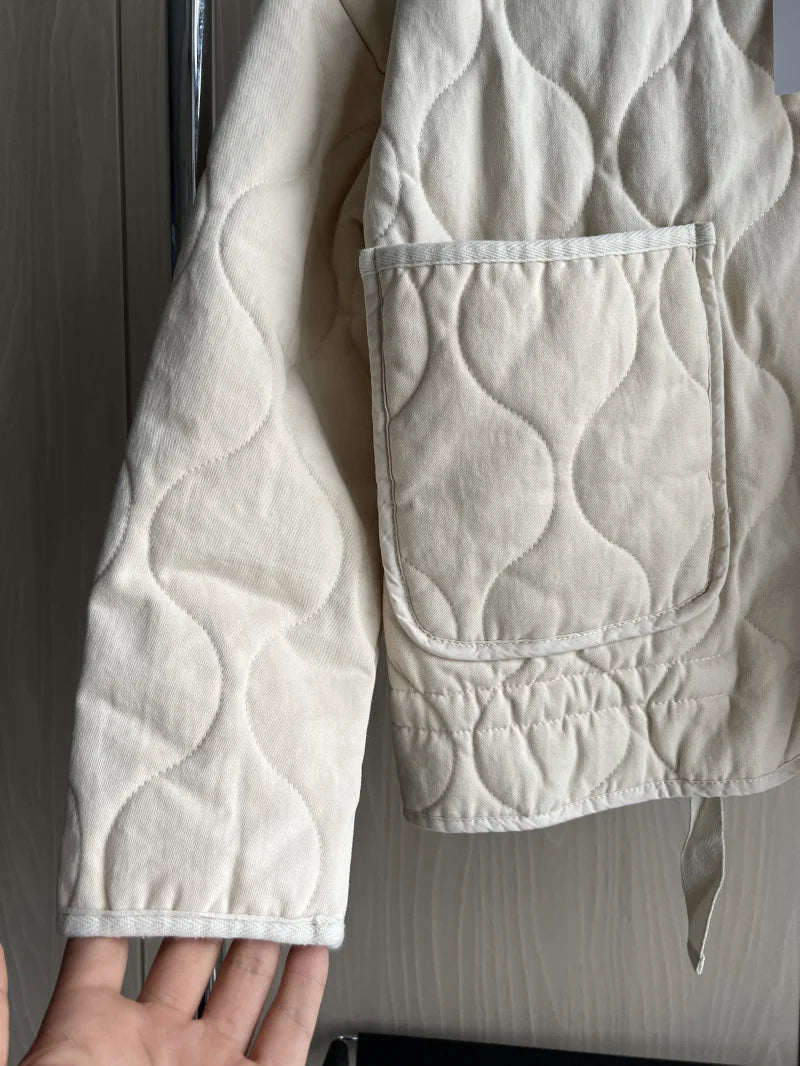 The Quilted High-Collar Jacket