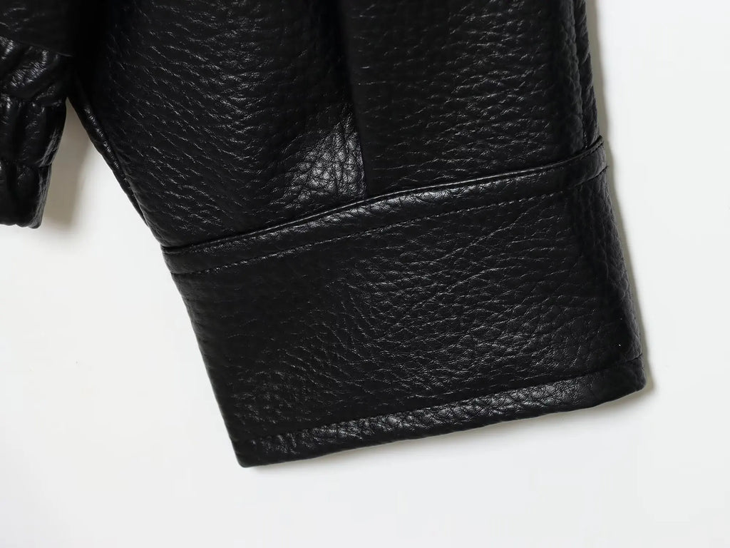 The Oversized Cruelty-Free Leather Jacket