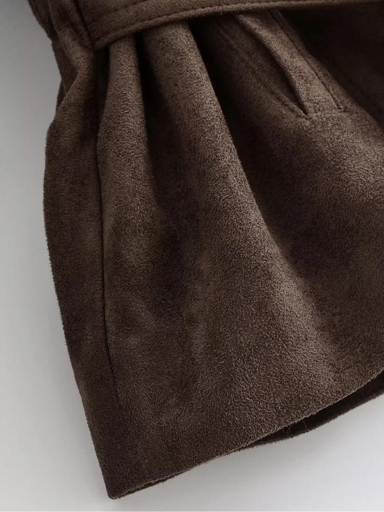 The Tie-Waist Cruelty-Free Suede Jacket
