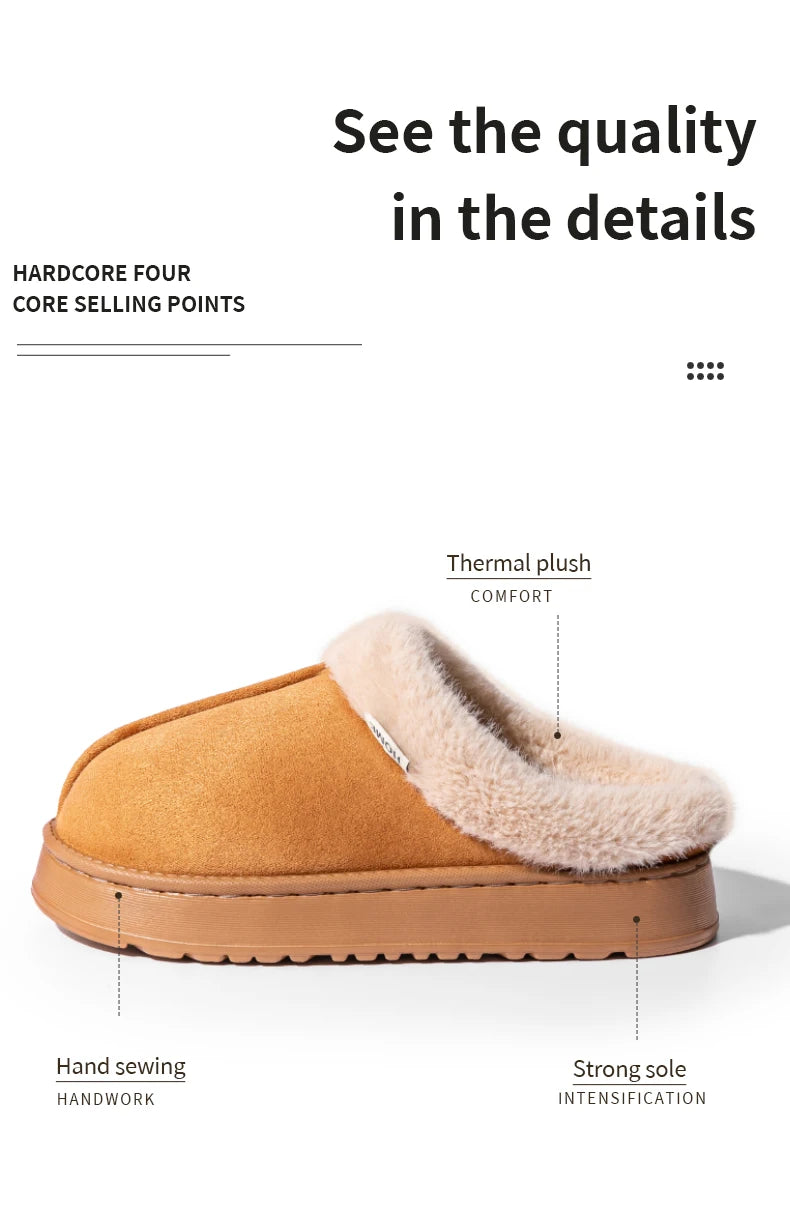 The Faux-Suede Platform Slipper