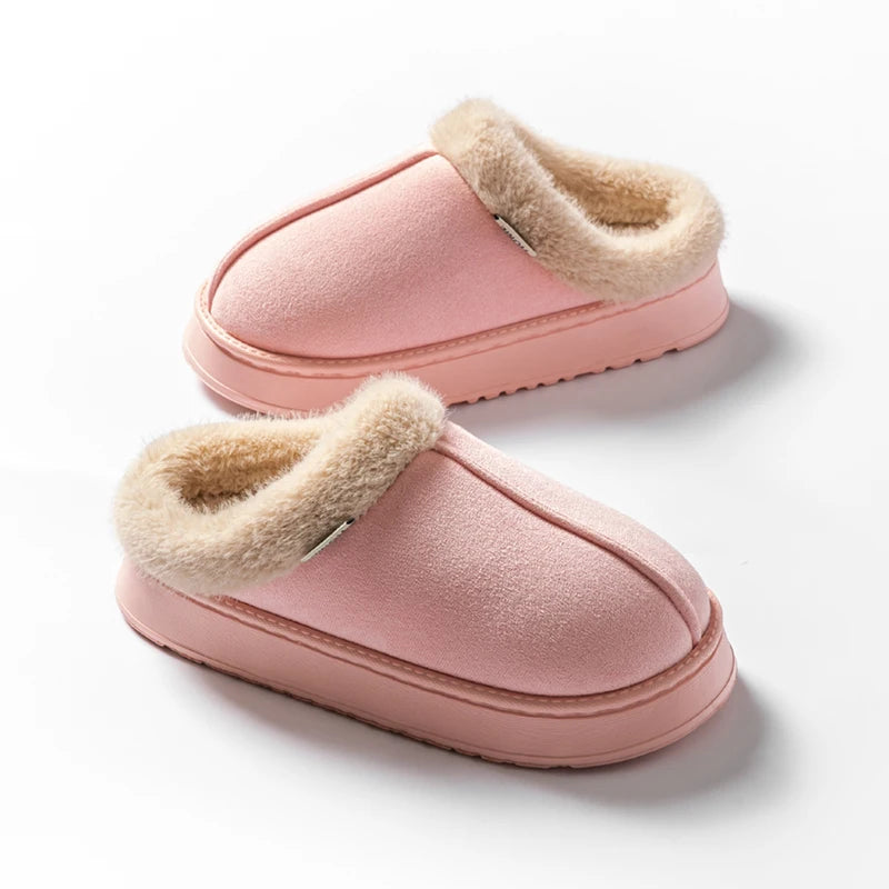 The Faux-Suede Platform Slipper