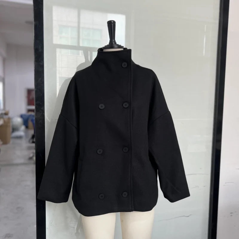 The Stand-Collar Boxy Jacket