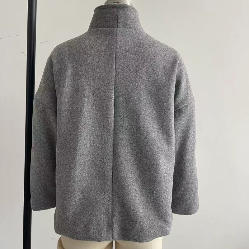 The Stand-Collar Boxy Jacket