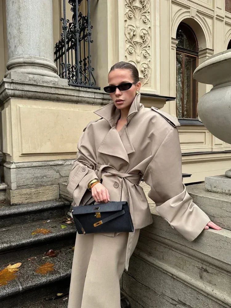 The Lace-Up Long Coat