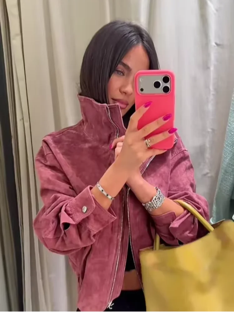 The Wine Stand-Collar Pilot Jacket