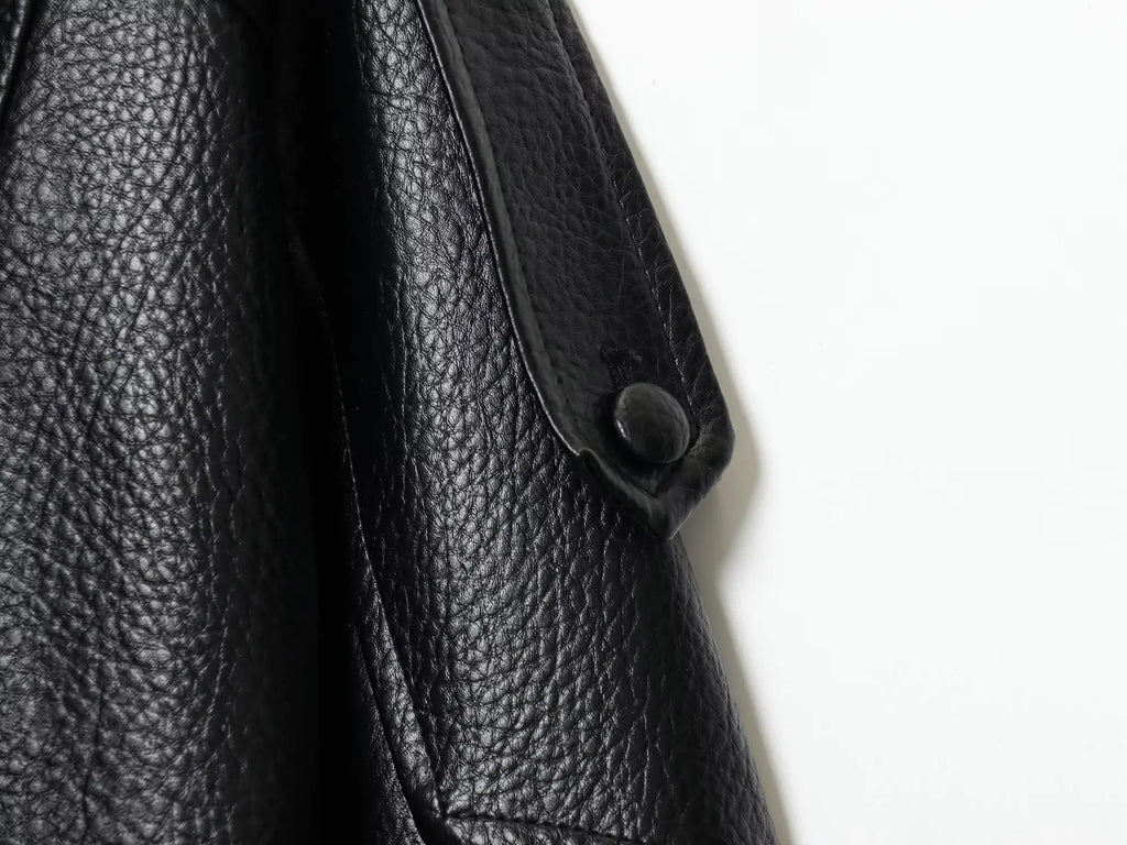 The Oversized Cruelty-Free Leather Jacket