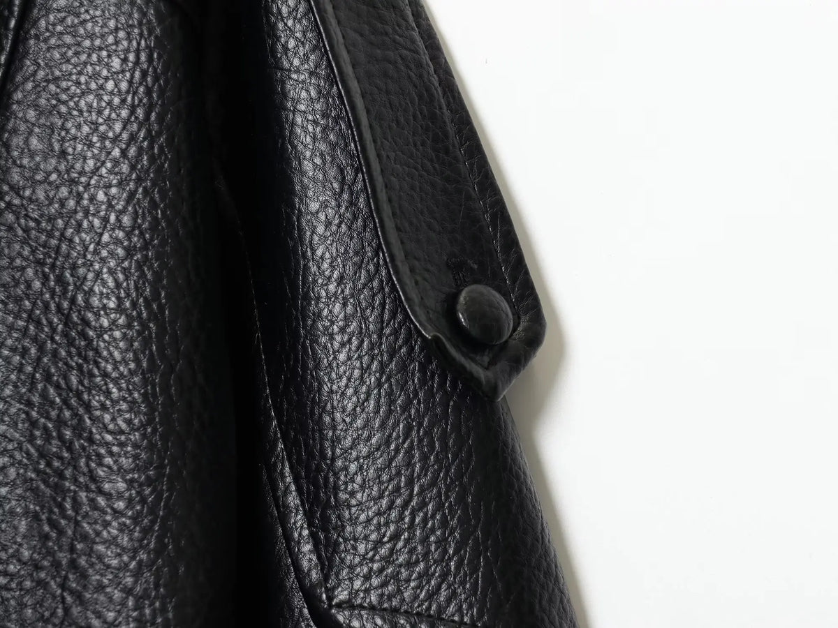 The Oversized Cruelty-Free Leather Jacket
