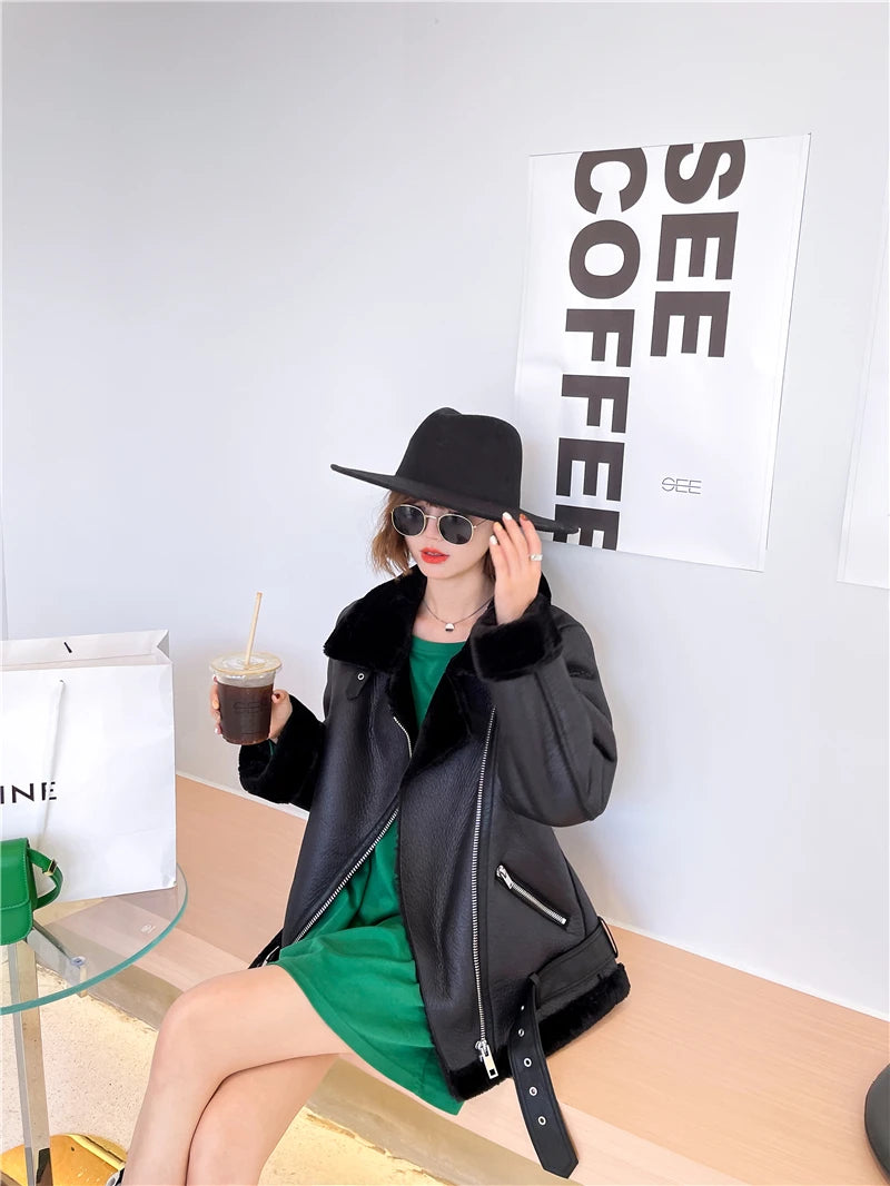 The Shearling-Look Aviator Jacket