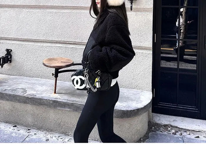 The Cropped Sherpa Zip Jacket
