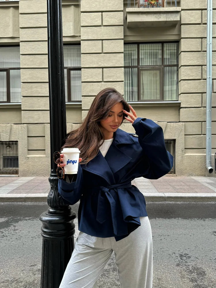 The Cropped Wrap Trench